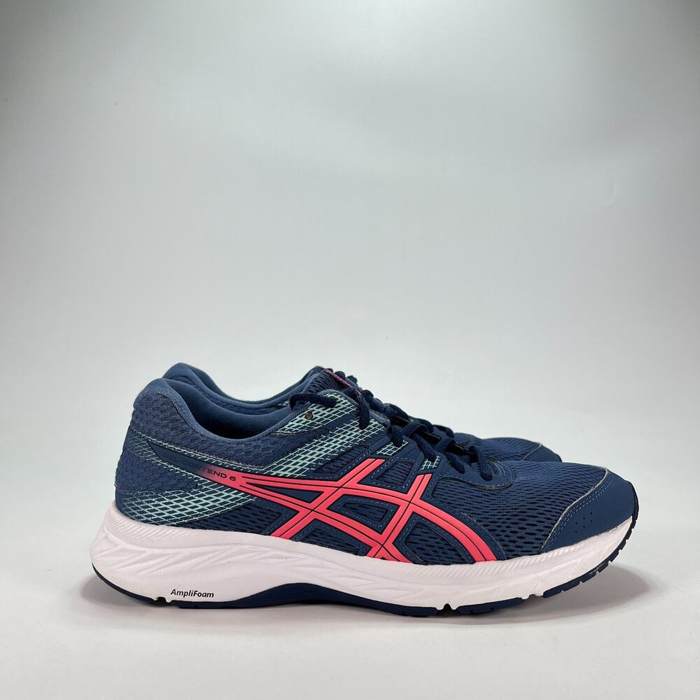 ASICS Gel-Contend 6 Mako Blue Ginger Peach Running Shoes 1012A57 Women’s Size 10
